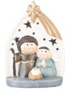 Natività Naïf illuminata cm 10,5x8x16 h