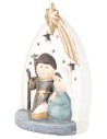Natività Naïf illuminata cm 10,5x8x16 h