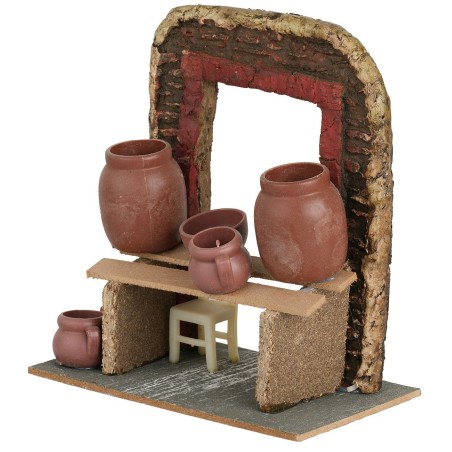 Bottega del vasaio cm 15x8,2x15,5 h altezza, bottega, prodotto