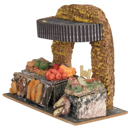 Bottega del fruttivendolo in resina cm 15x8x12,5 h altezza