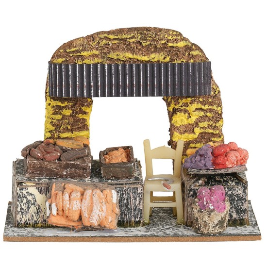 Bottega con alimenti cm 15x8x12,5 h altezza, prodotto, statue