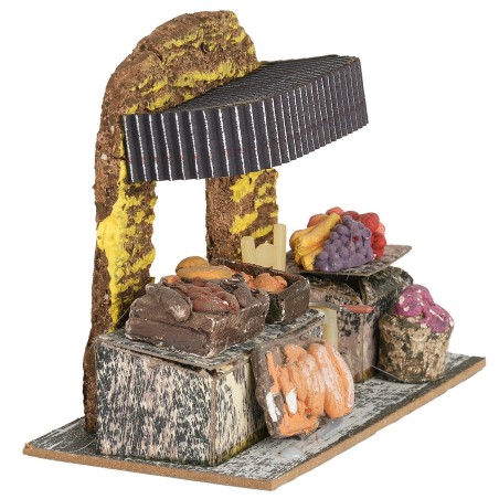 Shop with food cm 15x8x12.5 h height, product, statues