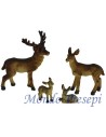 Set of 4 deer in the resin