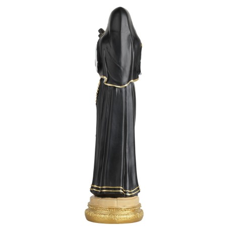 Santa Rita 31 cm in resina altezza, resina, base, reale, rita