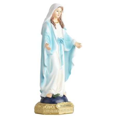 Maria Vergine 22 cm in resina altezza, base, resina, reale