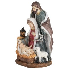 Natividad en bloque cm 10x9x19 h altura, en la cuna, medidas. 2