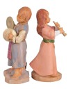 Two musician children from the 12 cm Fontanini series