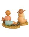 Due bambini con giochi serie 12 cm Fontanini