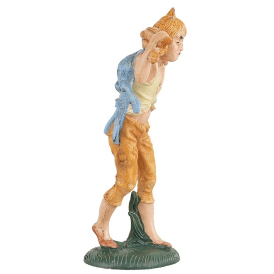 Woodsman with a bundle on shoulders 15 cm Euromarchi