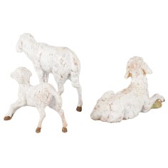 Familia de ovejitas serie 12 cm Fontanini pies, familia 2