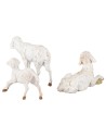 Famiglia pecorelle serie 12 cm Fontanini piedi, famiglia