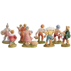 Set 8 statuine cm 4 Euromarchi euromarchi, statuine Mondo 2