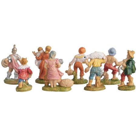Set 8 statuine cm 4 Euromarchi euromarchi, statuine Mondo