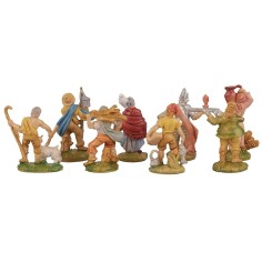 Set 8 statuine presepe 4 cm Euromarchi euromarchi, base 2