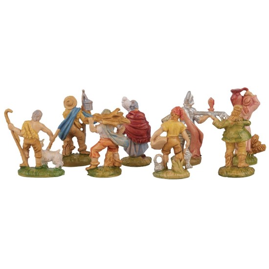 Set 8 statuine presepe 4 cm Euromarchi