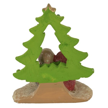Natività Naïf con albero in resina 6x3x8 h