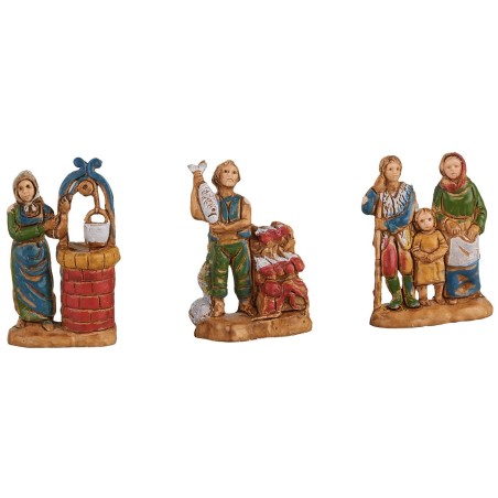 Set 6 mestieri cm 3,5 Euromarchi altezza, base, serie