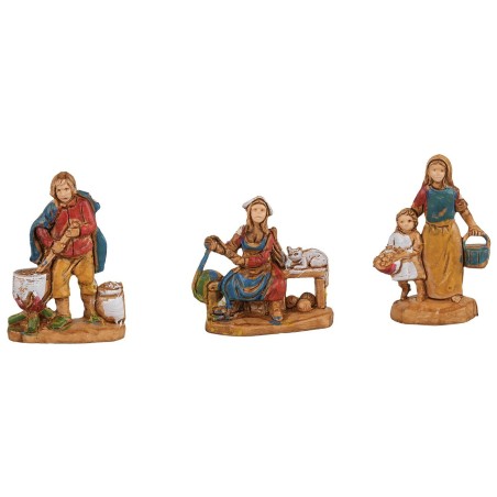 Set 6 mestieri cm 3,5 Euromarchi altezza, base, serie