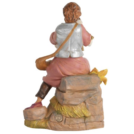 Zampognaro seduto serie 30 cm Fontanini base, fontanini, serie