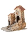 Gruppo di case con scalinata cm 23x27x24,5 h