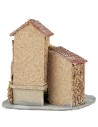 Gruppo di case con scalinata cm 23x27x24,5 h