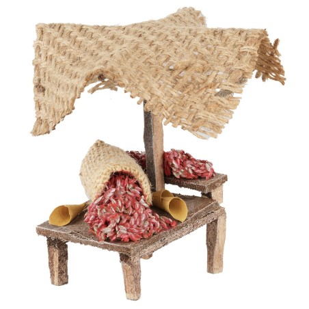 Bancarella peperoncini cm 11 h altezza, legno, prodotto