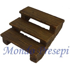 Escalera de 3 peldaños Mondo Presepi
