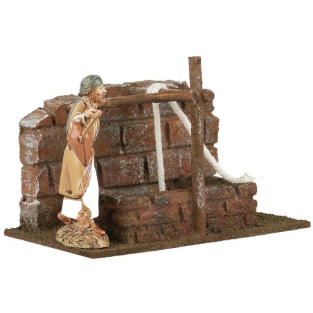 Pozzo rustico h 10 cm pozzo, legno, altezza, polistirene