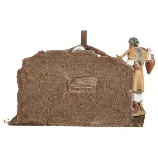 Pozzo rustico h 10 cm pozzo, legno, altezza, polistirene