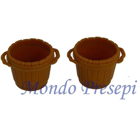 Set of 2 tubs clear Ø cm 2,7