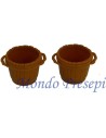 Set of 2 tubs clear Ø cm 2,7