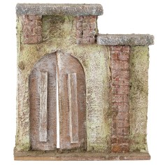 Facciata casa con portone cm 14,7x4x16,7 h altezza