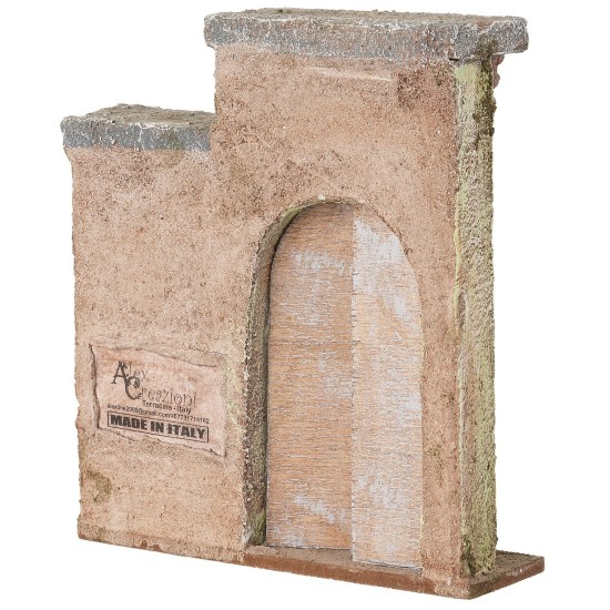 Facciata casa con portone cm 14,7x4x16,7 h altezza