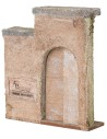 Facciata casa con portone cm 14,7x4x16,7 h