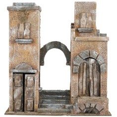 Palestinian building with staircase, dimensions 21x15x31.5 cm