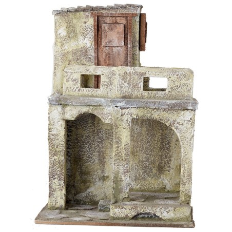 Casa con portici e balcone altezza, balcone, sono, portici