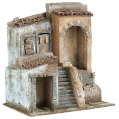 Gruppo di case per statue serie 10 cm altezza, piano 2