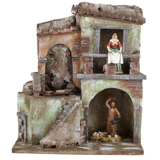 Case in blocco per statuine della serie 10 cm altezza, case