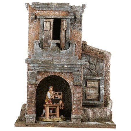 Casa con balcone per statue serie 10 cm altezza, casa, statue