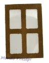 Ventana de madera mediana de 4,5x6,5 cm Mundo Pesebres