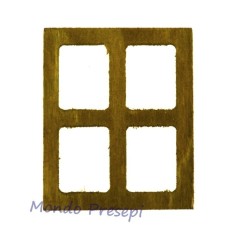 Finestra in legno grande cm 5x6 Mondo Presepi