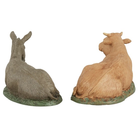 Set asino e bue serie 12cm Landi Moranduzzo asino, altezza