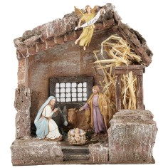 Capanna con statue serie 10 cm altezza, serie, capanna