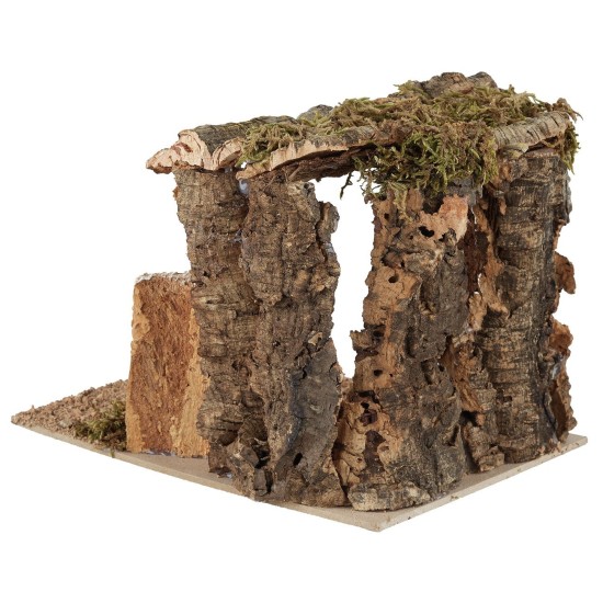 Grotta con Natività Landi Moranduzzo 6 cm capanna, landi