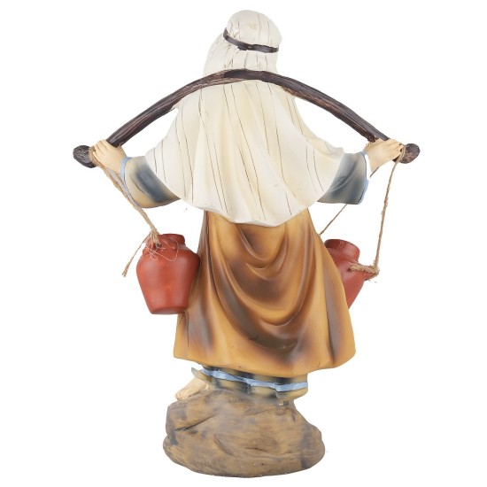 Acquaiolo in resina 20 cm base, resina, reale, altezza, misure