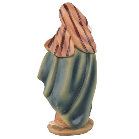 Donna con agnello in resina 20 cm resina, base, altezza