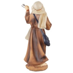 Suonatore di corno in resina 20 cm base, resina, reale 2