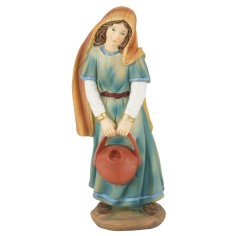 Donna con brocca in resina 20 cm base, resina, donna, altezza