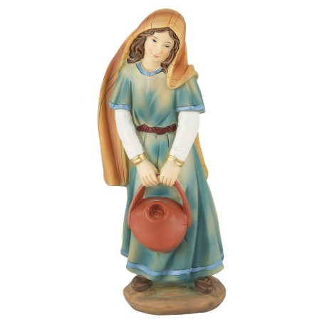 Donna con brocca in resina 20 cm base, resina, donna, altezza