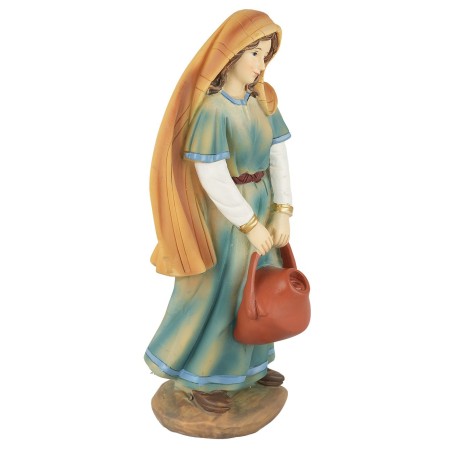 Donna con brocca in resina 20 cm base, resina, altezza, donna